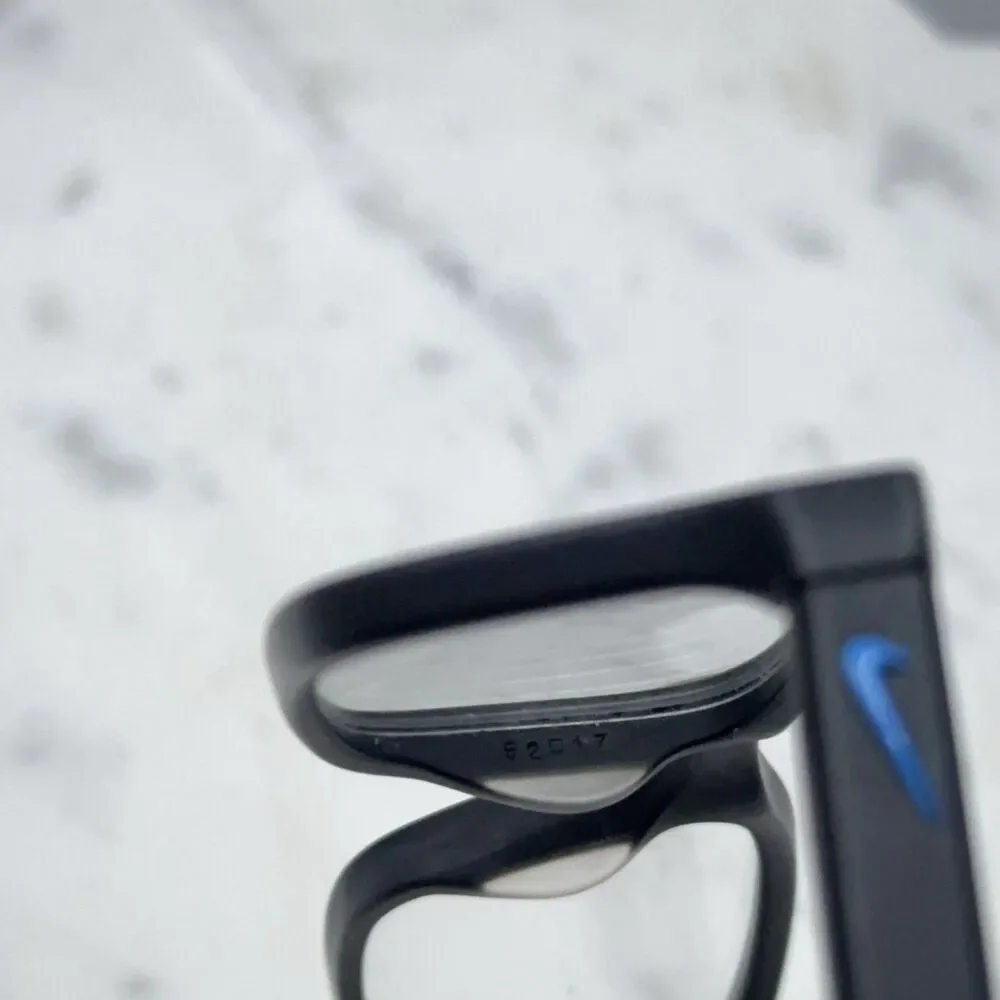 Nike 7237 011 Black Blue Full Rim Rectangle Eyeglasses Frames Only 52-17-140